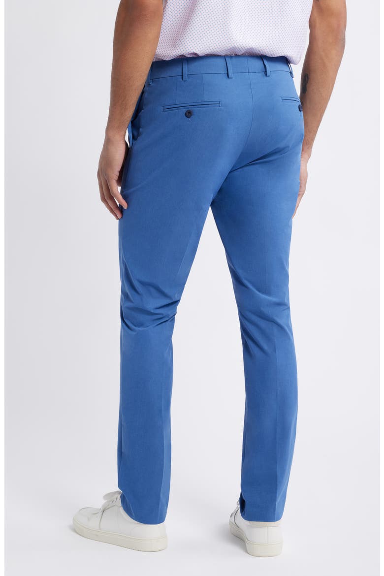 Crown Crafted Surge Performance Flat Front Trousers, Alternate, color, OCEAN BLUE