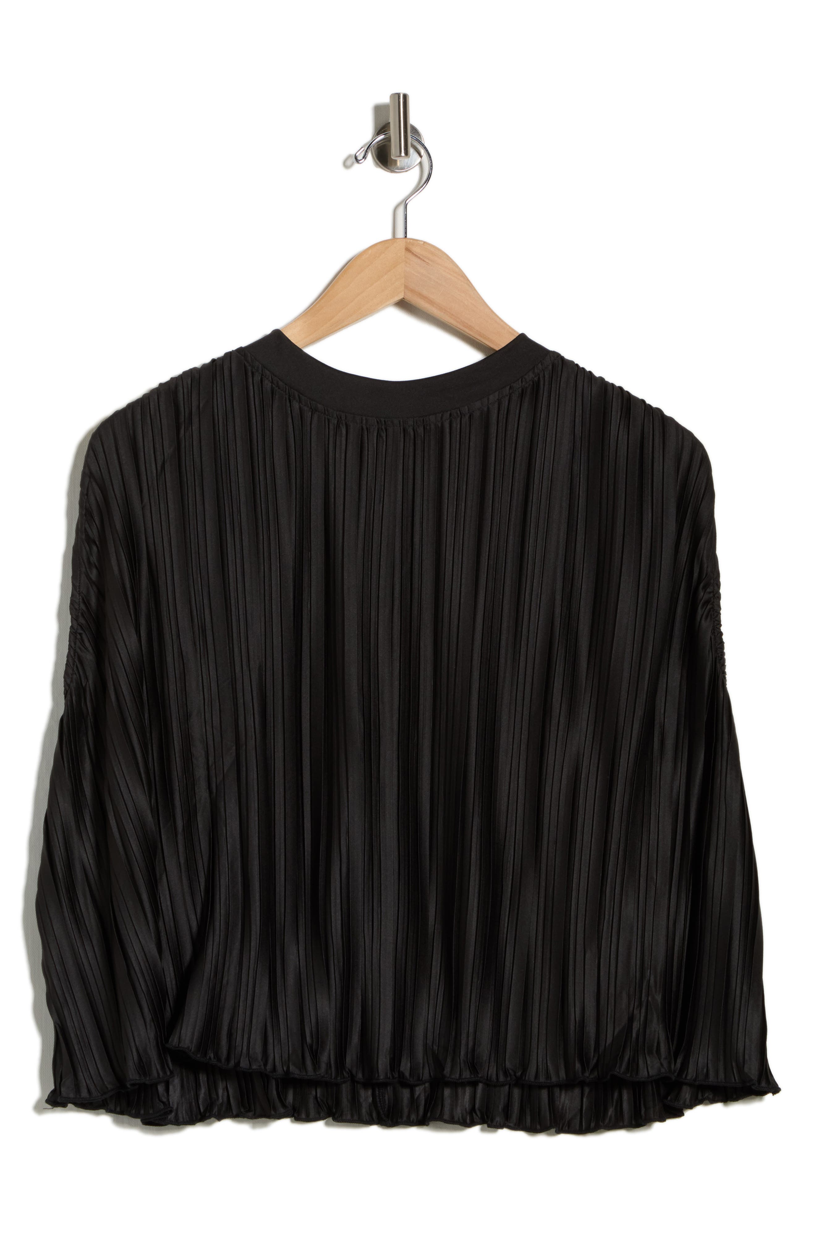 LBLC the label Olivia Sleeveless Pleated Cape Top