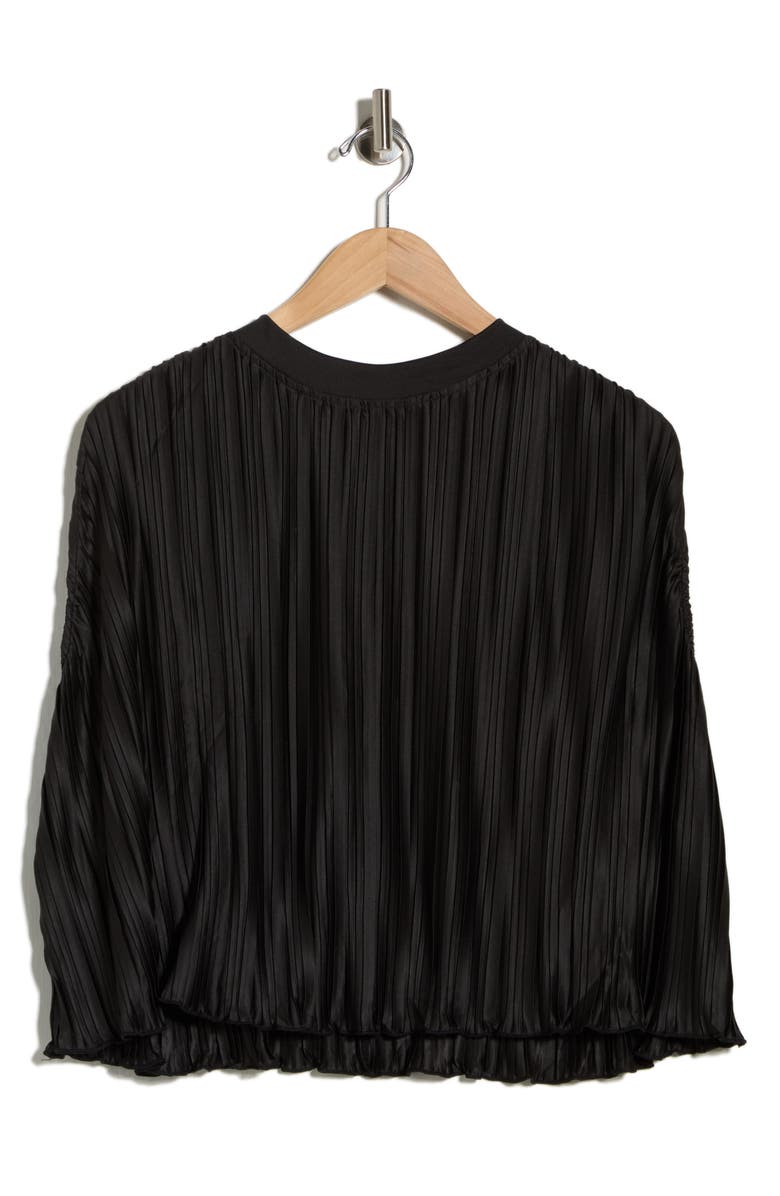 LBLC the label Olivia Sleeveless Pleated Cape Top, Main, color, Black