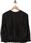 LBLC the label Olivia Sleeveless Pleated Cape Top