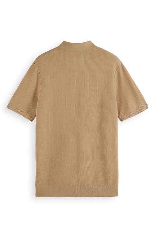 SCOTCH & SODA SCOTCH & SODA TEXTURED COTTON KNIT POLO