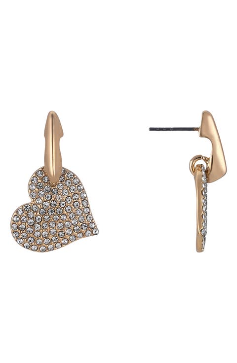 Heart Drop Earrings