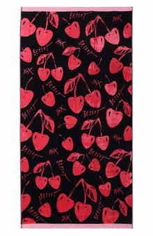 Betsey Johnson Cherry Love Beach Towel