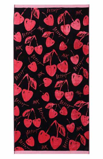 Betsey Johnson Cherry Love Beach Towel