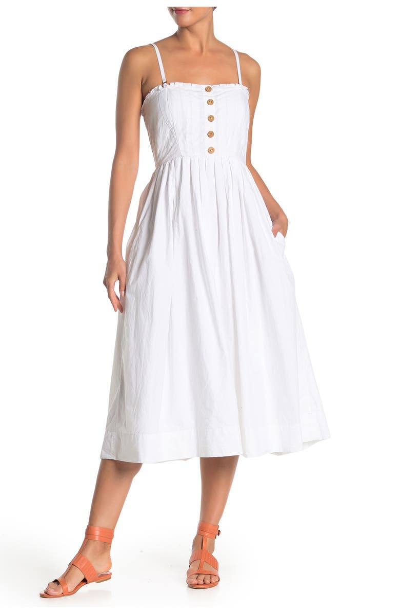 Free People Lilah Strapless Midi Dress, Main, color,