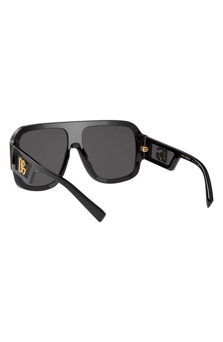 Dolce&Gabbana 58mm Square Sunglasses, Alternate, color, Black