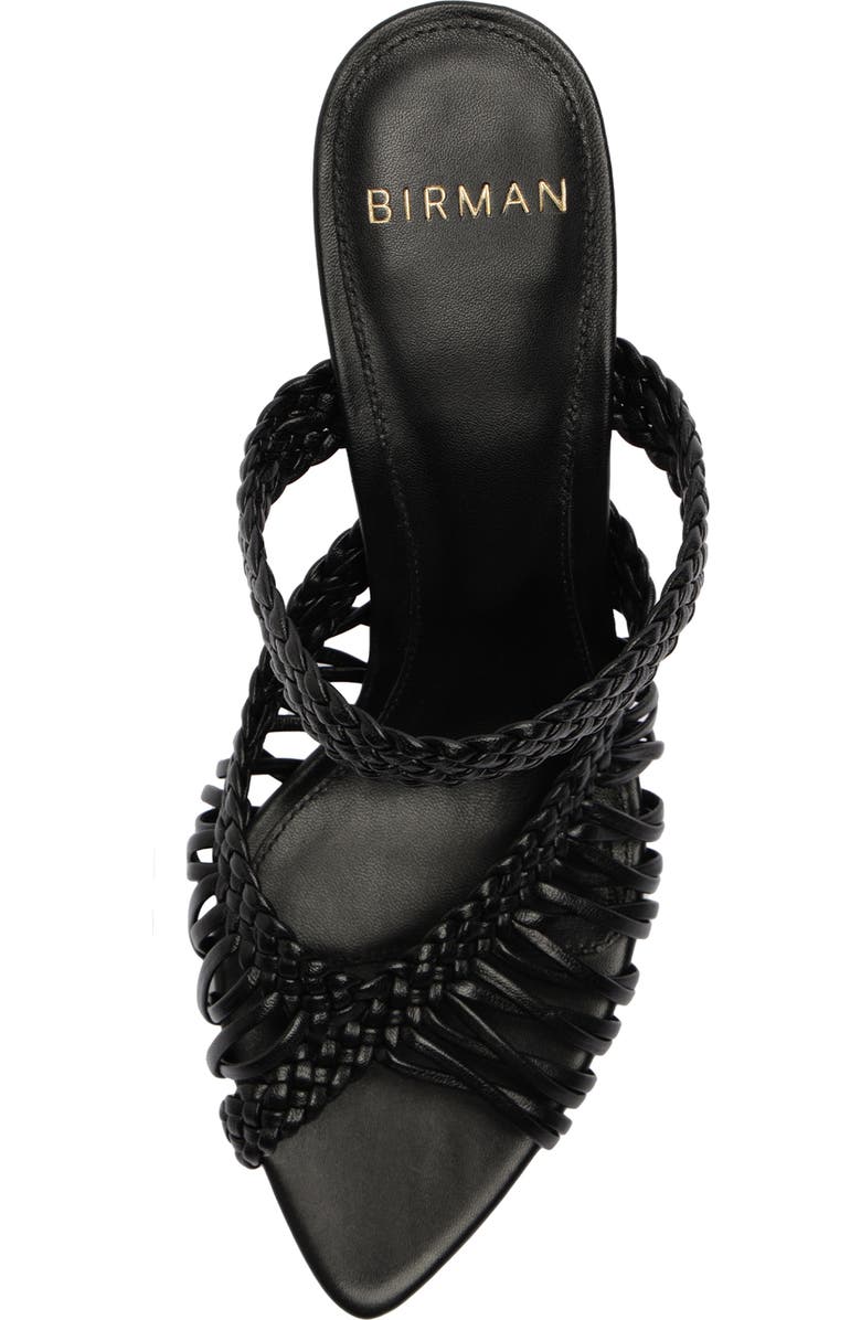 Alexandre Birman Agatha Peep Toe Slide Sandal, Alternate, color, Black