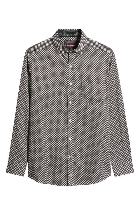 Logan Print Button-Up Shirt