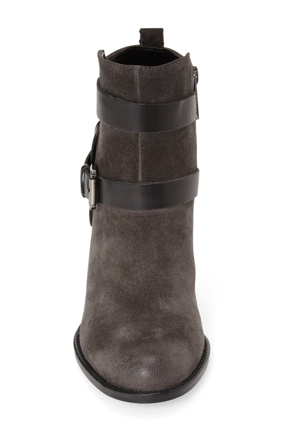 'Filoer' Round Toe Bootie, Alternate, color, GREY SUEDE