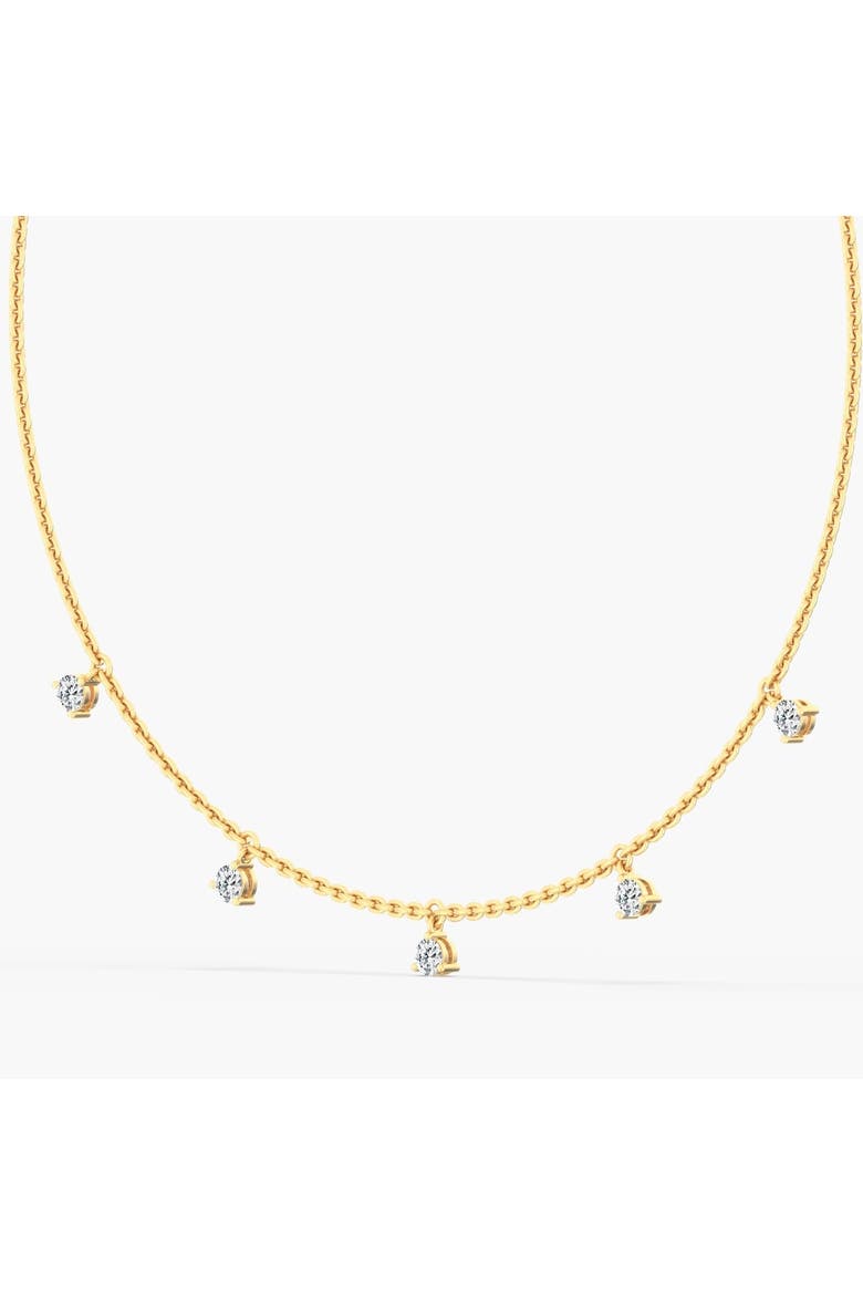 Heart Bezel Lab Diamond Stud Earrings in 14K Gold, Main, color, Yellow Gold