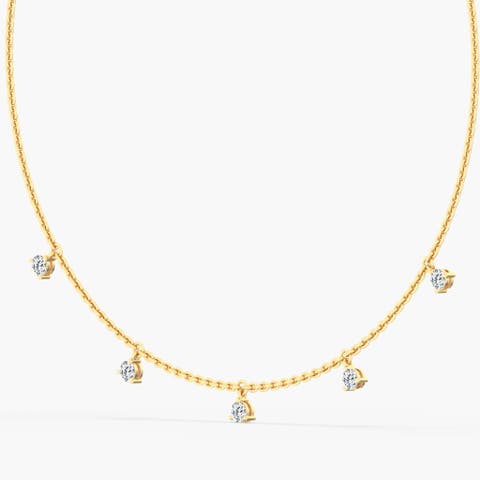 Heart Bezel Lab Diamond Stud Earrings in 14K Gold