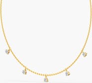 Everlee Heart Bezel Lab Diamond Stud Earrings in 14K Gold