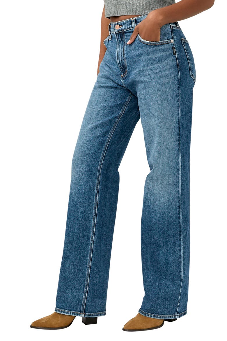 Baggy Bootcut Jeans, Alternate, color, ACOUSTIC
