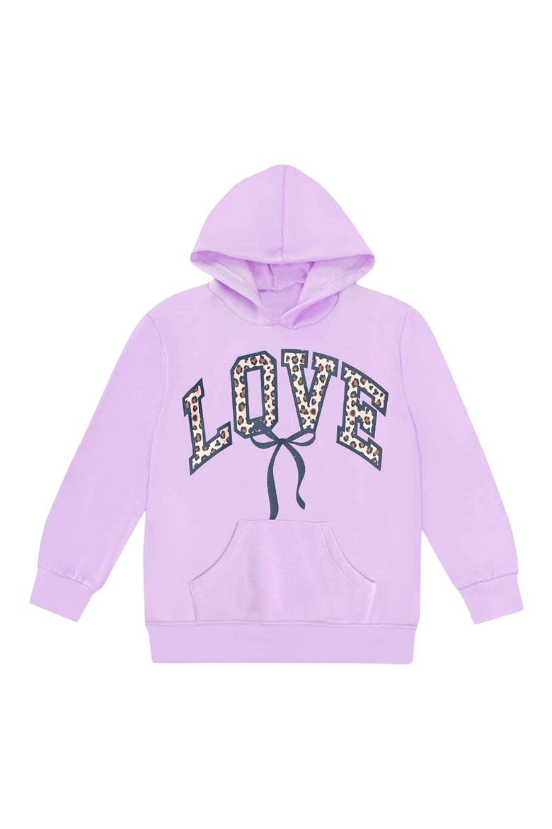 Kids' Oversize Zip-Up Hoodie, Main, color, LILAC LOVE