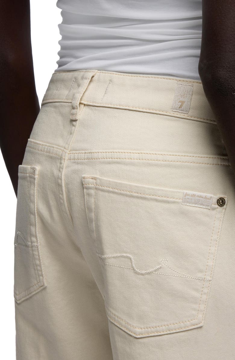 7 For All Mankind Calie Mid Rise Straight Leg Jeans, Alternate, color, Moondust