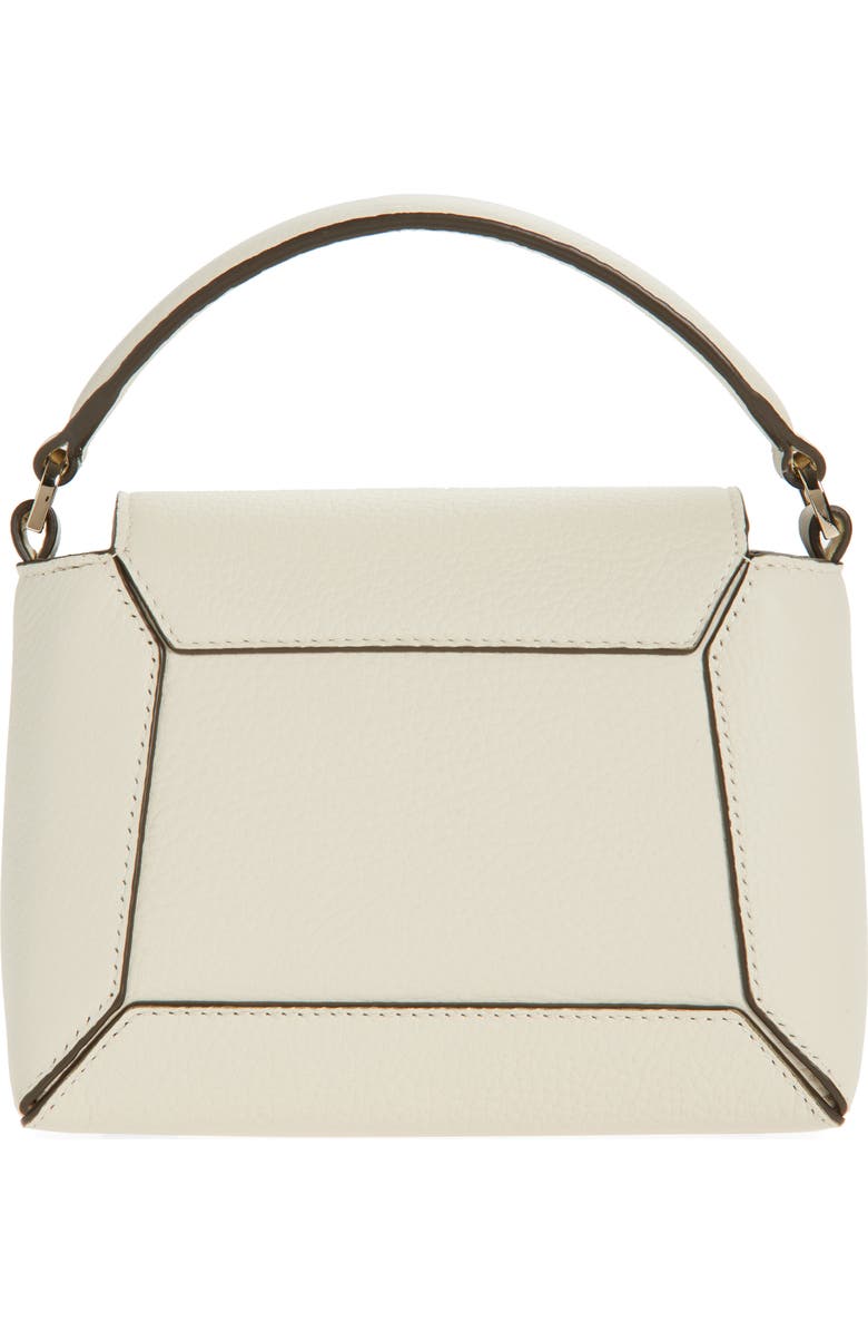 Strathberry Nano Mosaic Grained Leather Top Handle Bag, Alternate, color, Vanilla