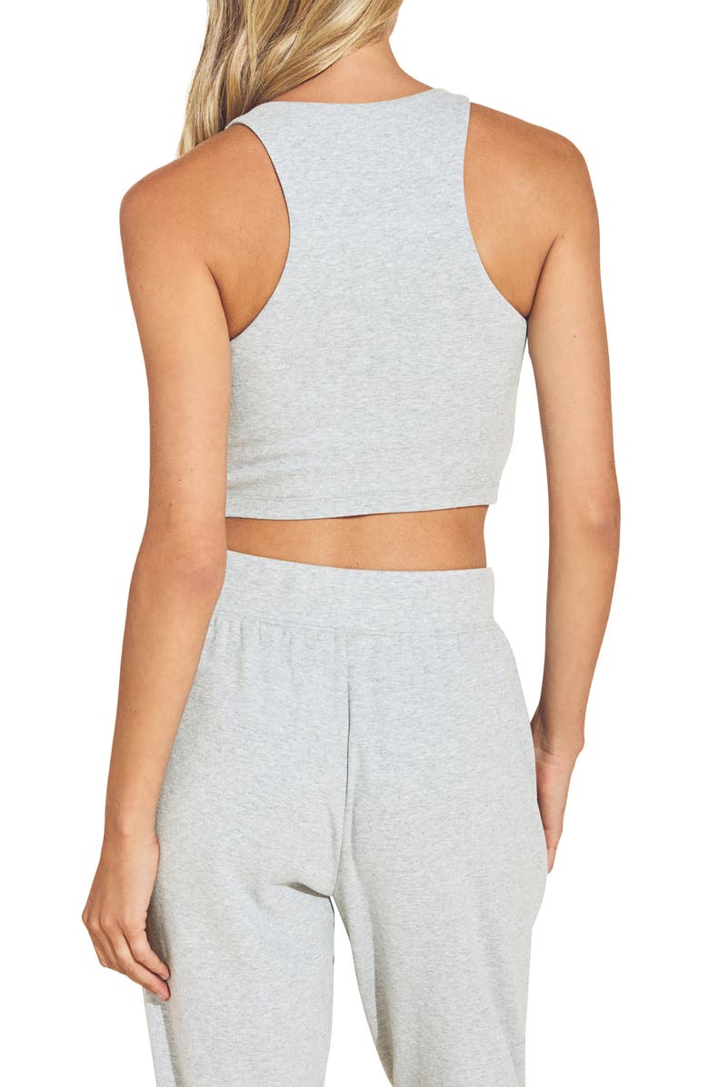 Eberjey Luxe Crop High Neck Tank, Alternate, color, 
