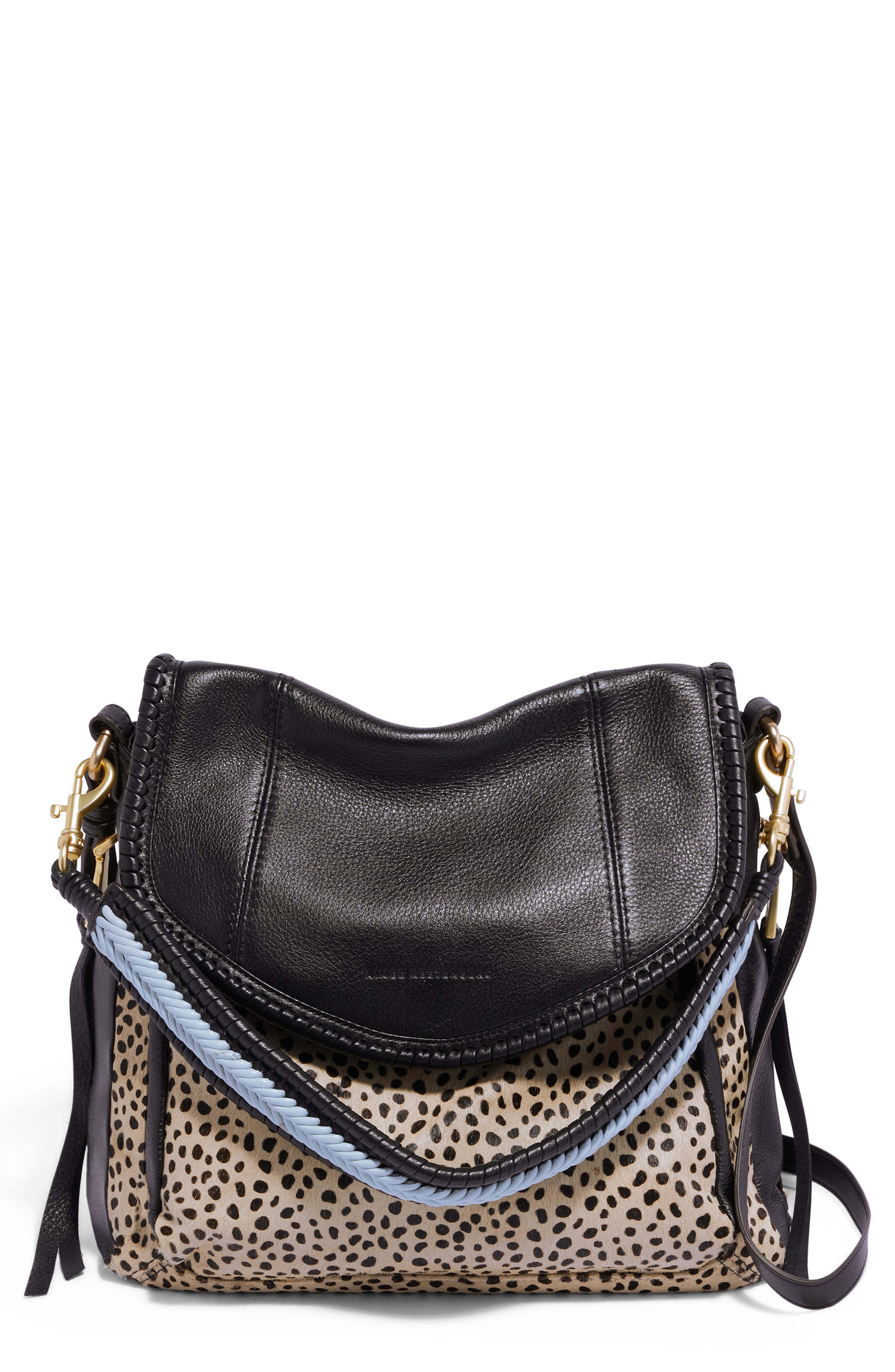 All For Love Convertible Leather Shoulder Bag, Main, color, BABY CHEETAH CALFHAIR