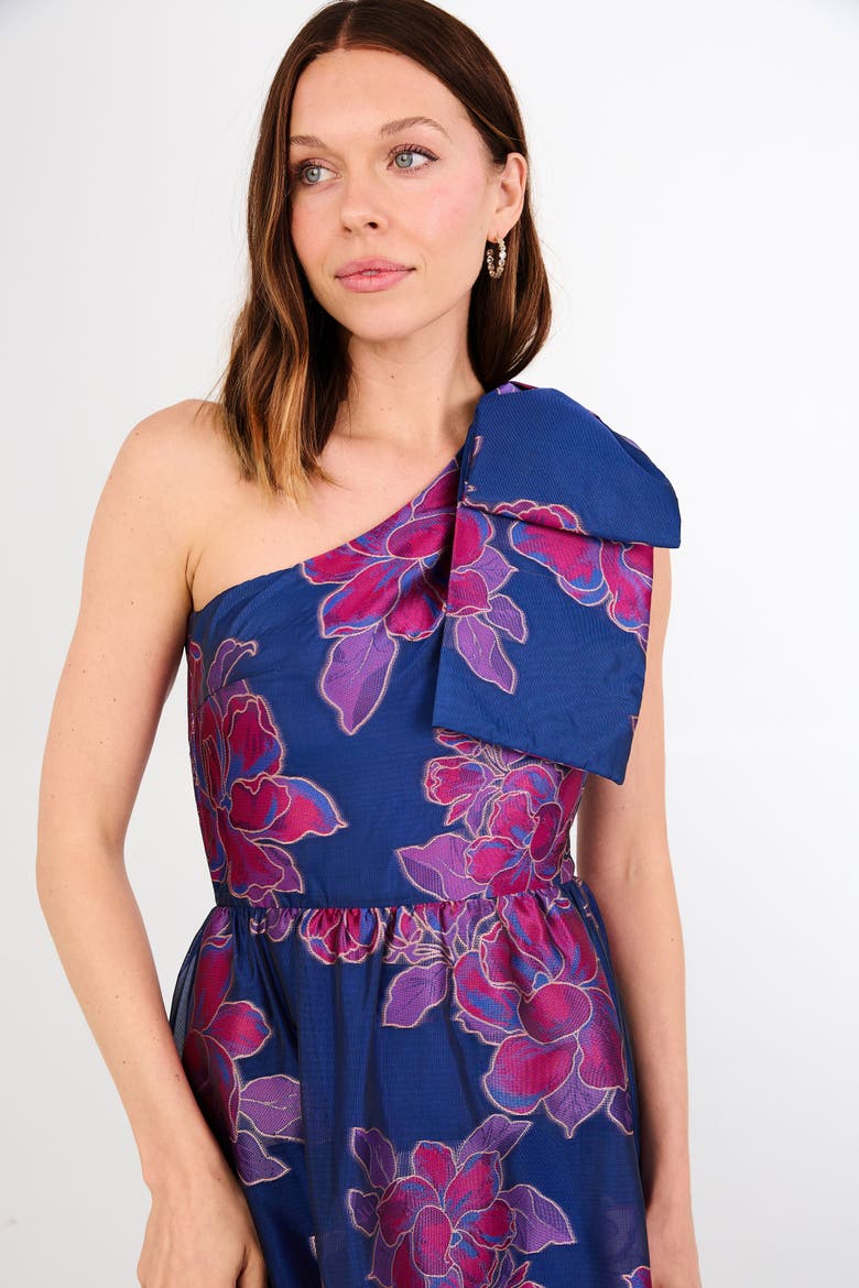 Caroline Gown, Alternate, color, Fuchsia Navy