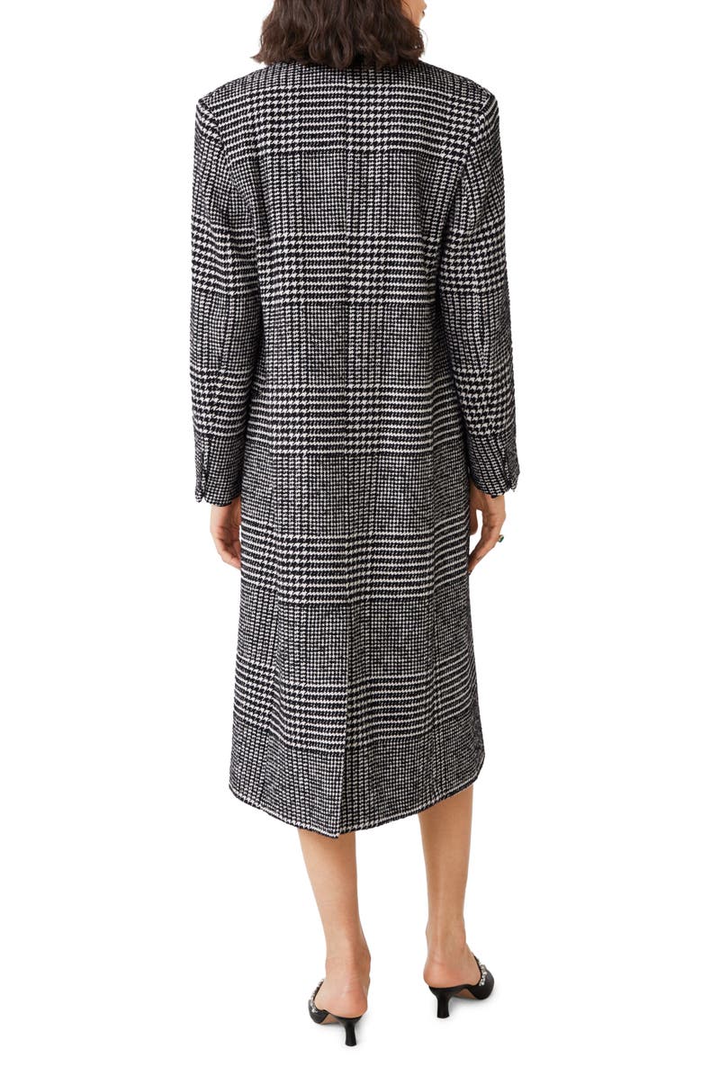 & Other Stories Mixed Check Wool Blend Coat, Alternate, color,