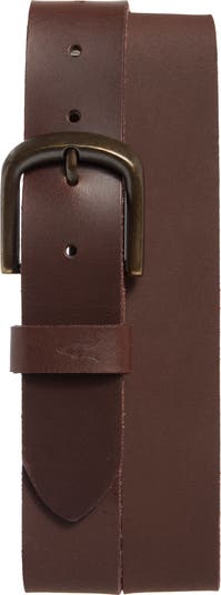 AllSaints 38mm Washed Leather Belt | Nordstromrack display picture 1