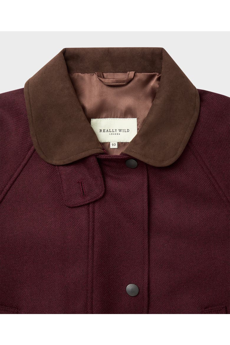 Romney Field Coat, Alternate, color, Burgundy