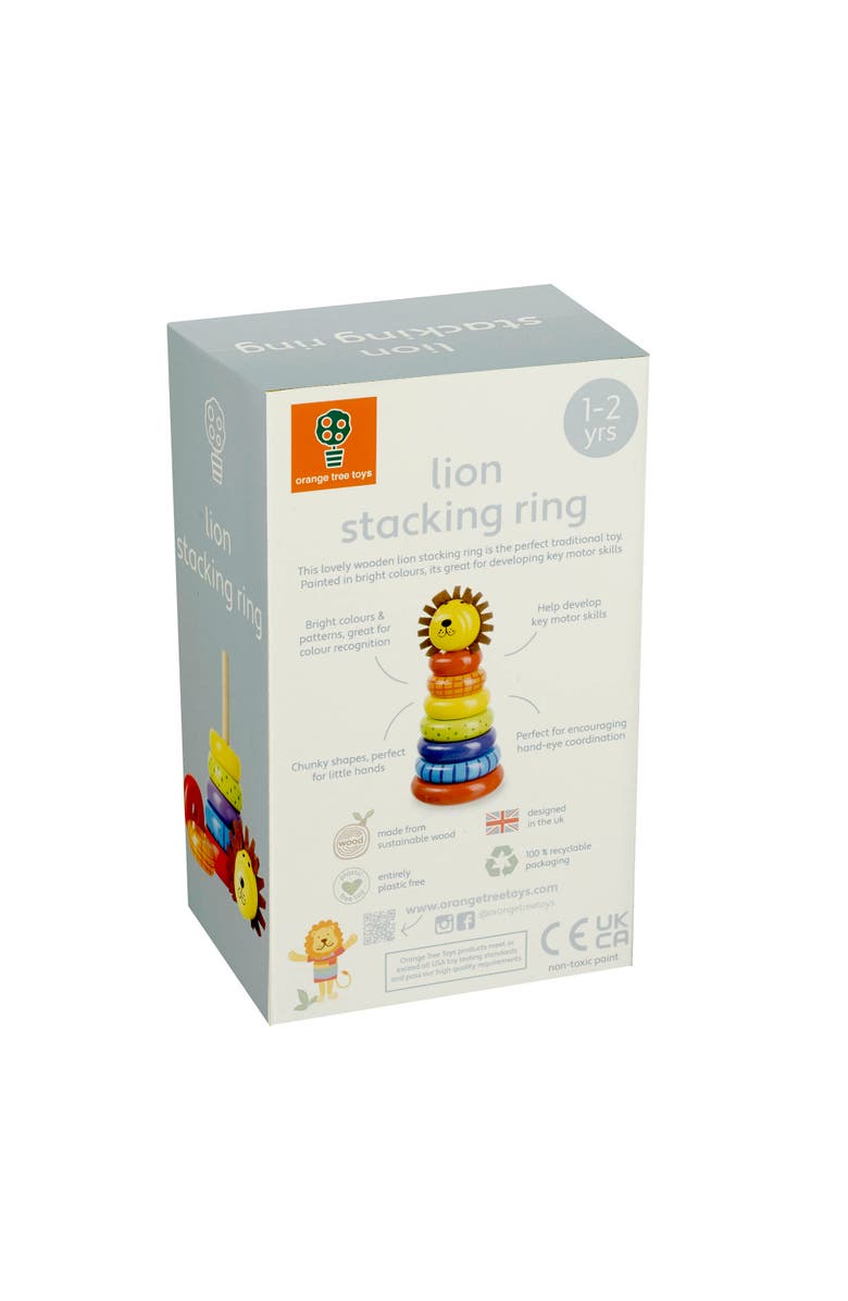 ORANGE TREE TOYS Stacking Ring Lion, Alternate, color, Multicolored