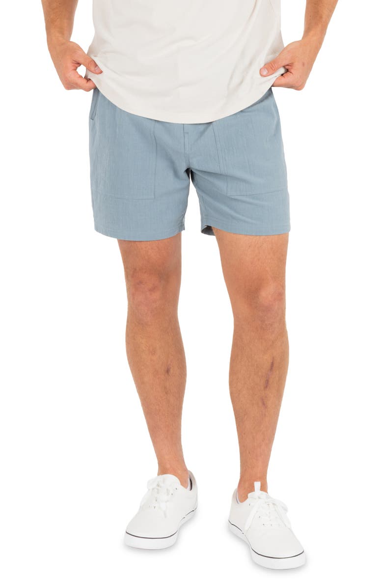 Hurley Volley Solid Cotton Drawstring Shorts, Main, color,