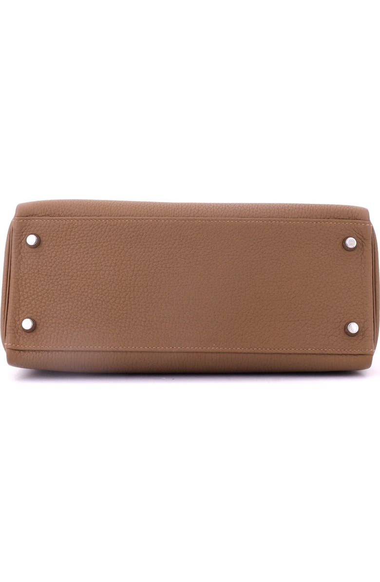Pre-Owned Hermes Kelly Handbag Brown Togo with Palladium Hardware 28, Alternate, color, Alezan