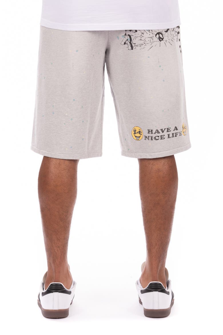 Milk Shake Terry Shorts, Alternate, color, HEATHER GREY