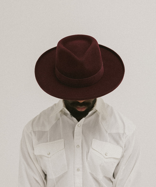 Two Roads Hat Co. Echo Park Fedora Hat In Maroon