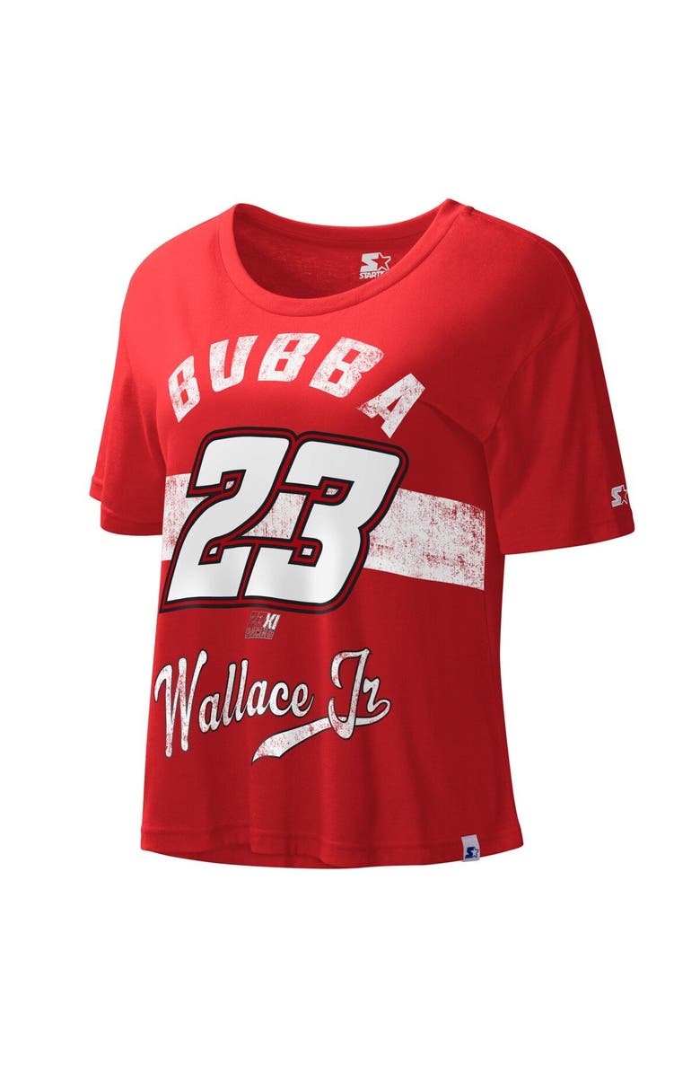 STARTER Women's Starter Red Bubba Wallace Record Setter T-Shirt, Main, color, Red