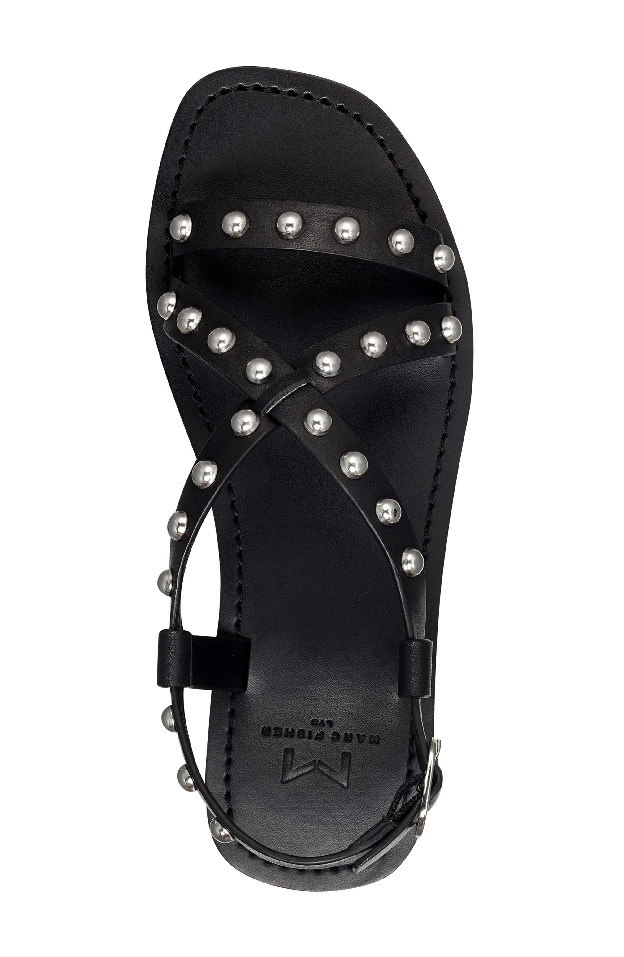 Fianna Sandal, Alternate, color, BLACK LEATHER