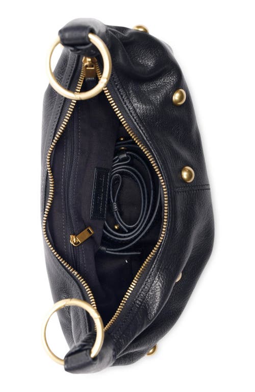 Walter Baker Miller Leather Mini Hobo In Black