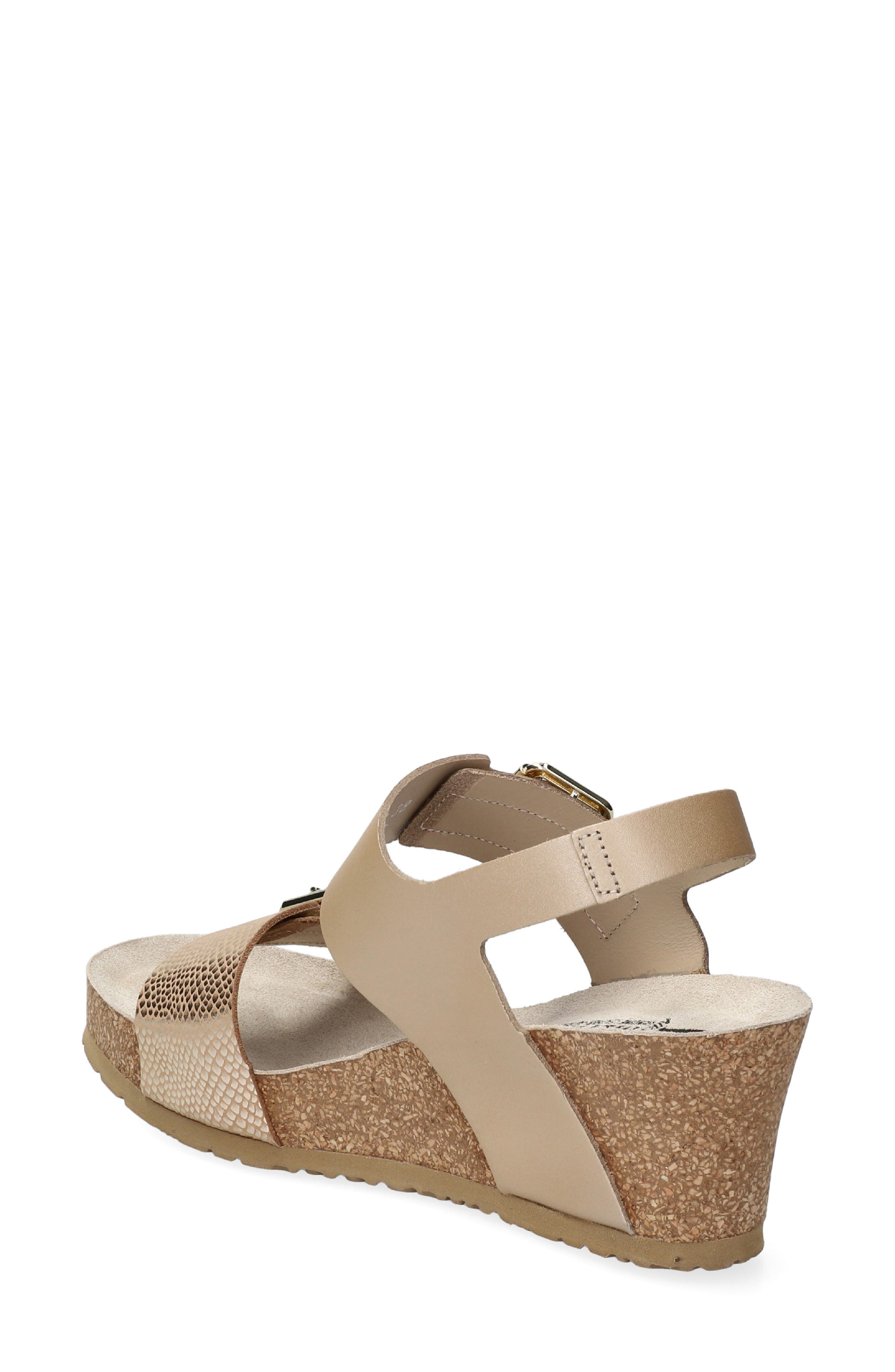 Lissandra Platform Wedge Sandal, Alternate, color, PLATINUM HAVANA