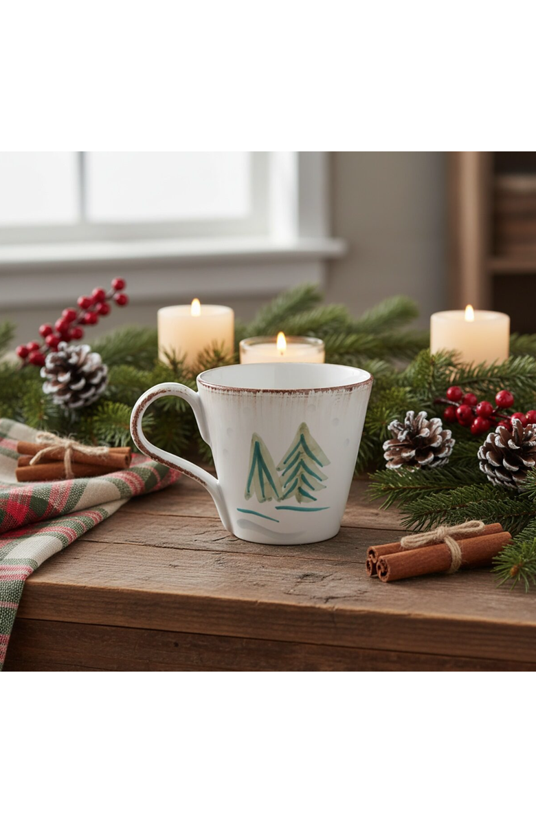 LA GABBIANELLA Cortina (Winter Trees) Mug, Alternate, color, White