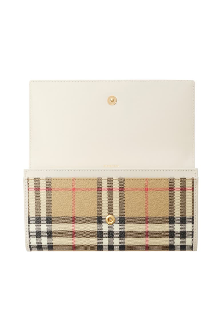 Check Continental Wallet, Alternate, color, Archive beige/soap beige