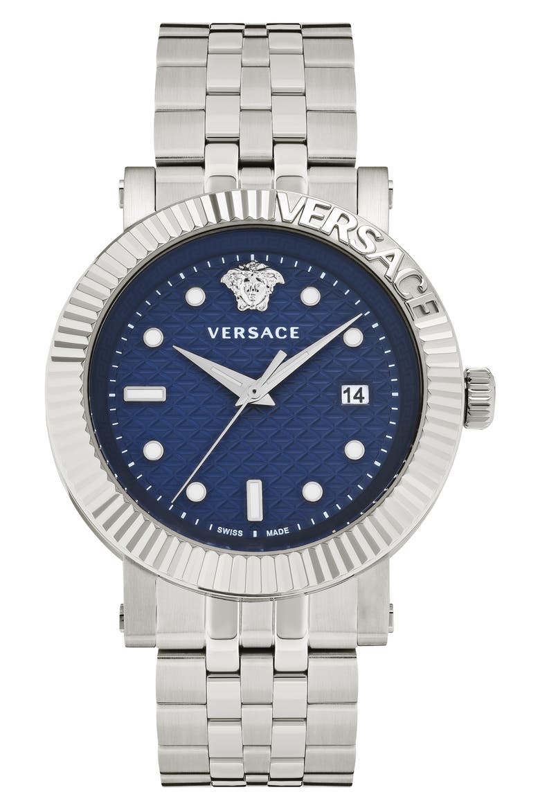 V-Classic Bracelet Watch, 42mm, Main, color, STAINLESS STEEL