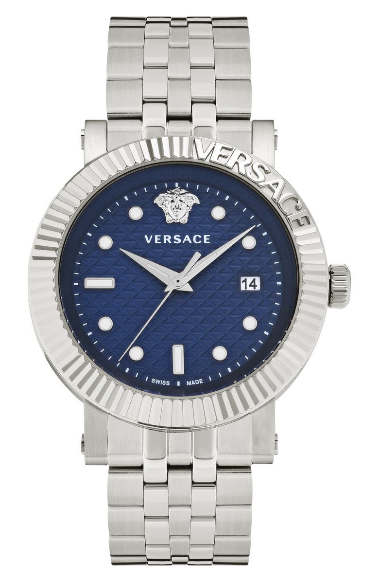 Versace V-Classic Bracelet Watch, 42mm, Main, color, Stainless Steel