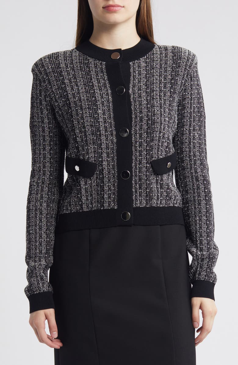BOSS Feninza Cardigan, Main, color, Black