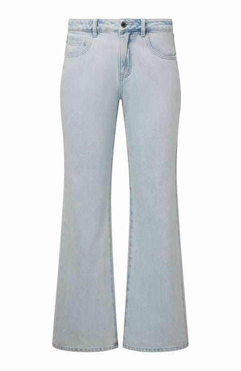Mid Rise Slim Straight Pant