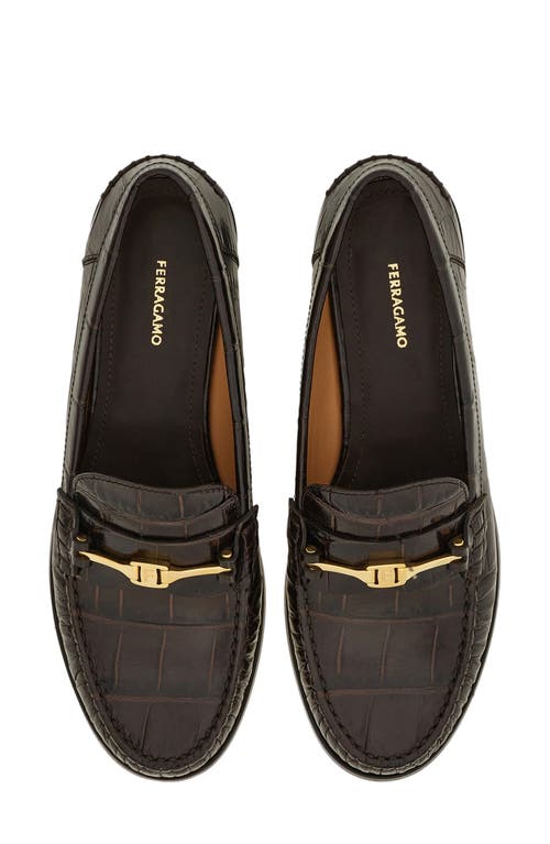 Ferragamo Harry Bit Loafer In Testa Di Moro