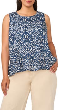 Vince Camuto Sleeveless Peplum Top