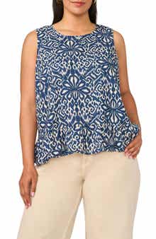 Vince Camuto Sleeveless Peplum Top
