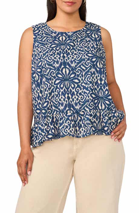 Vince Camuto Sleeveless Peplum Top