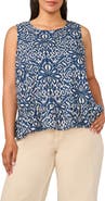 Vince Camuto Sleeveless Peplum Top