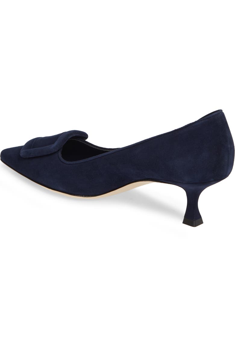 Manolo Blahnik Maysale Buckle Pointed Toe Pump, Alternate, color,