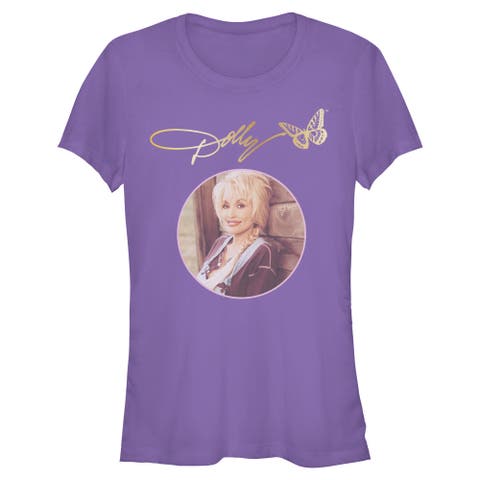 Junior's Golden Signature Portrait Short Sleeve T-shirt