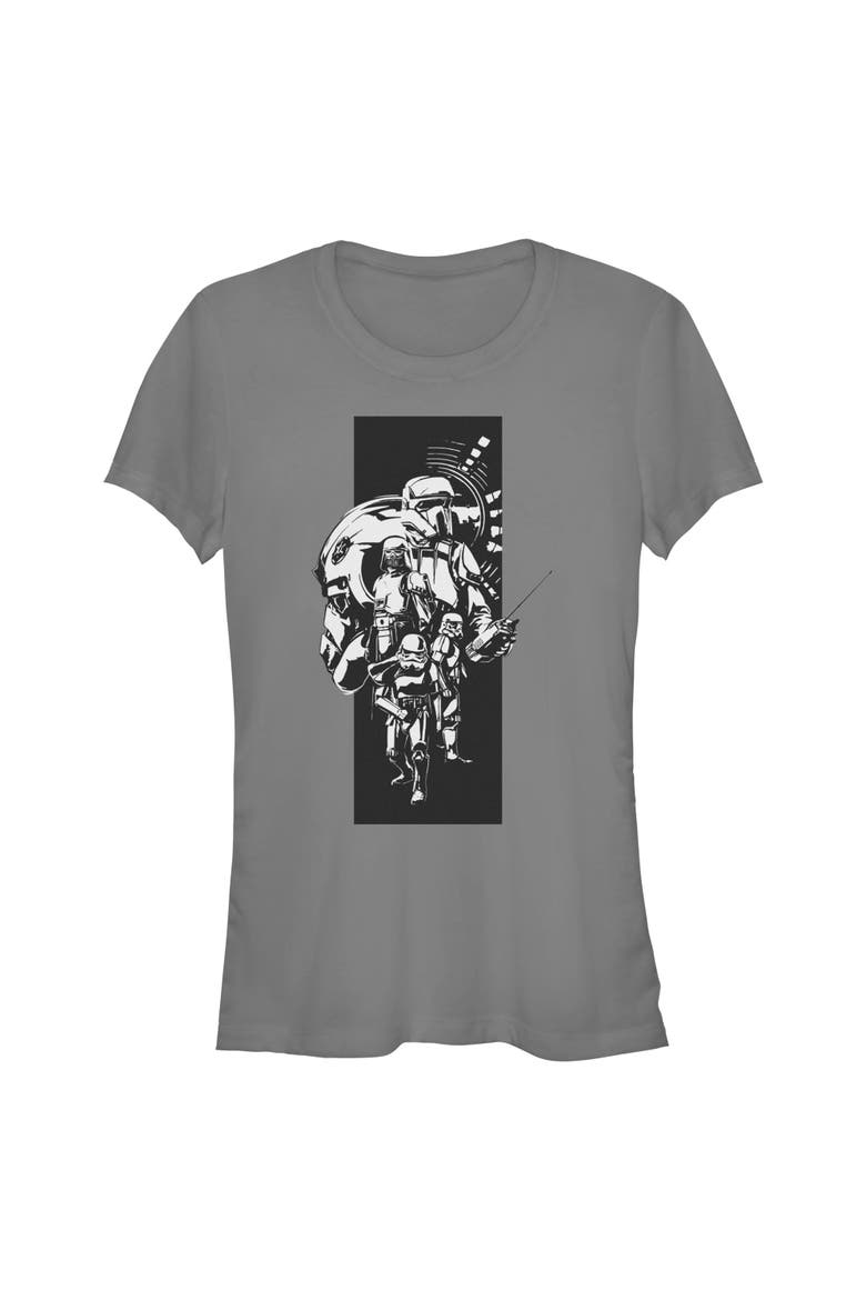 Junior's Star Wars The Mandalorian and Grogu Classic Imperial Troopers  Graphic T-Shirt, Main, color, Charcoal