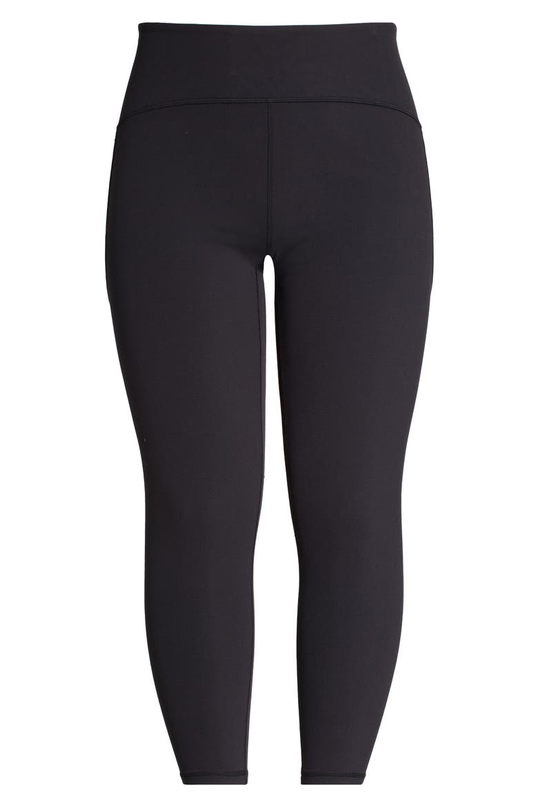 Studio Luxe High Waist Leggings, Alternate, color, BLACK